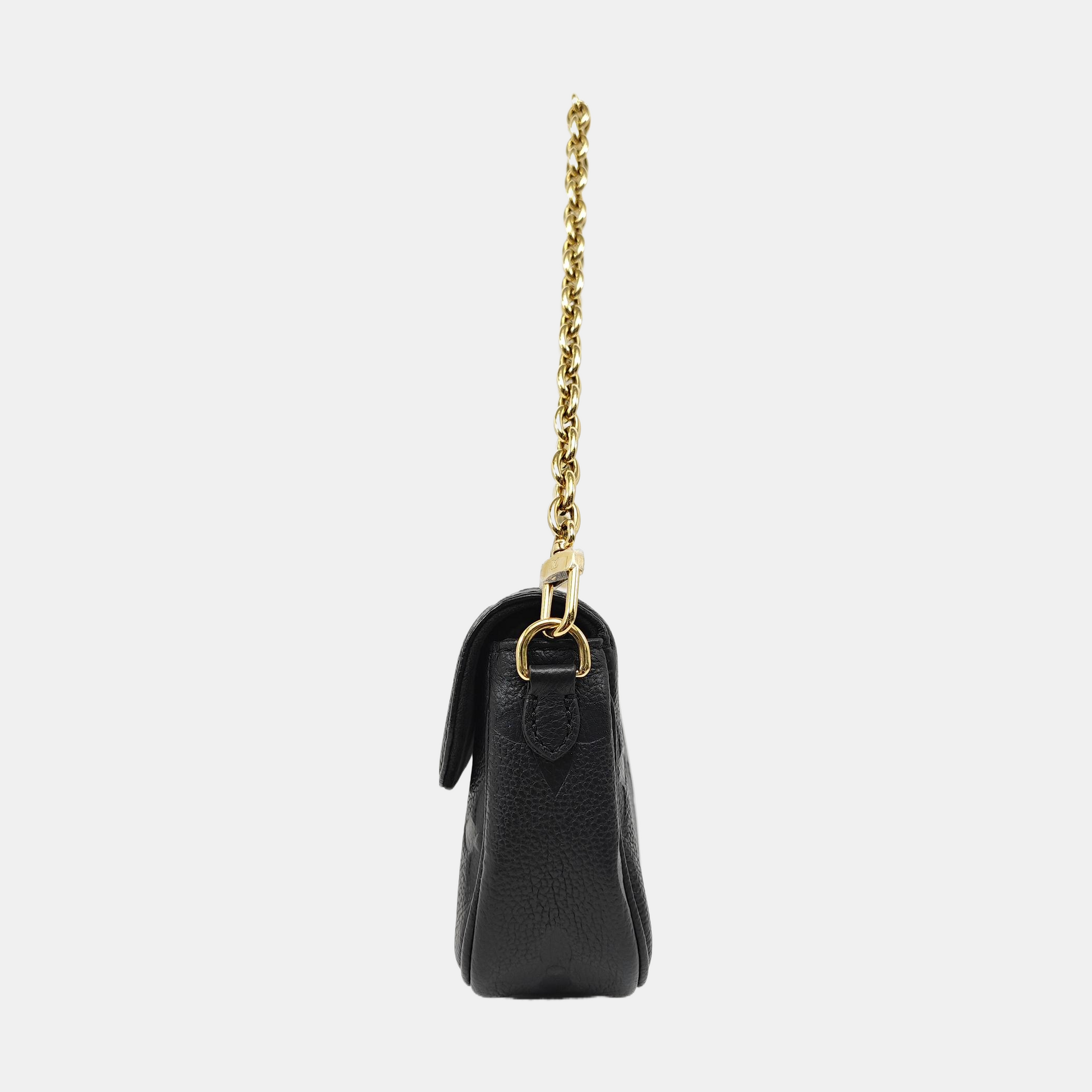 IVY Monogram Calfskin Black