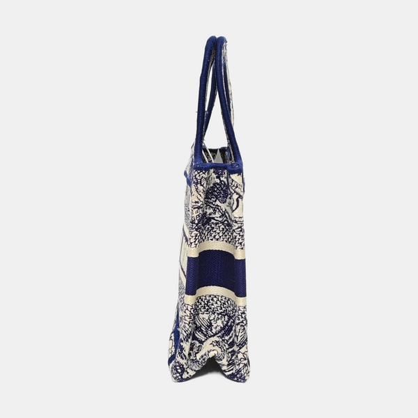 Book Tote Mini Fabric Blue