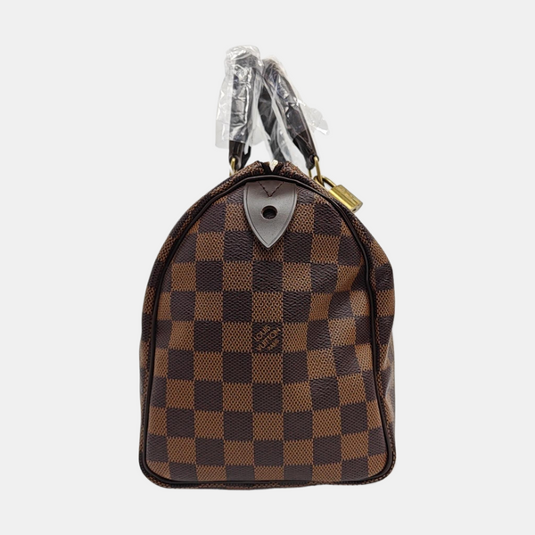 SPEEDY 25 Damier Ebene Coated Canvas Brown