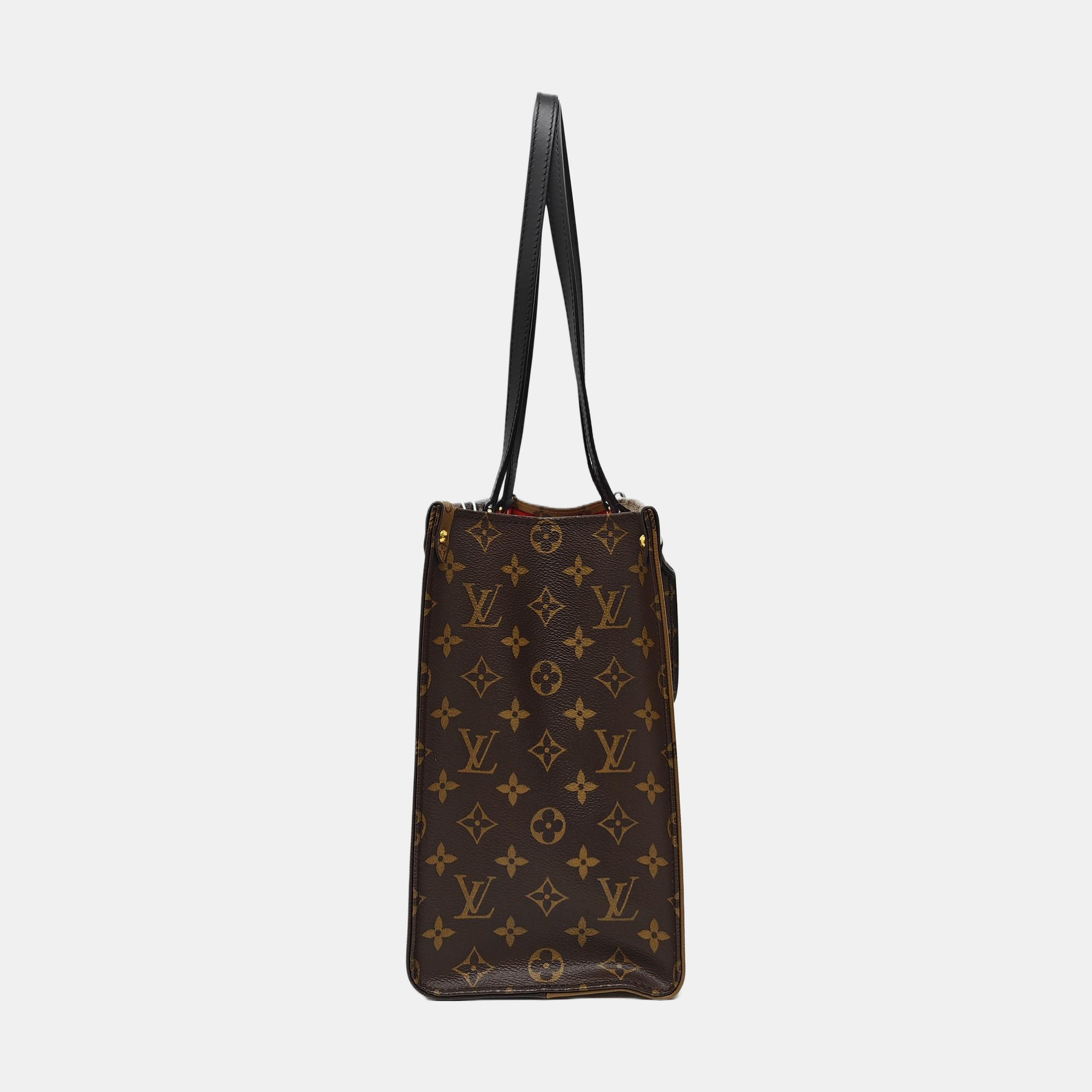 ONTHEGO MM Monogram Coated Canvas Brown