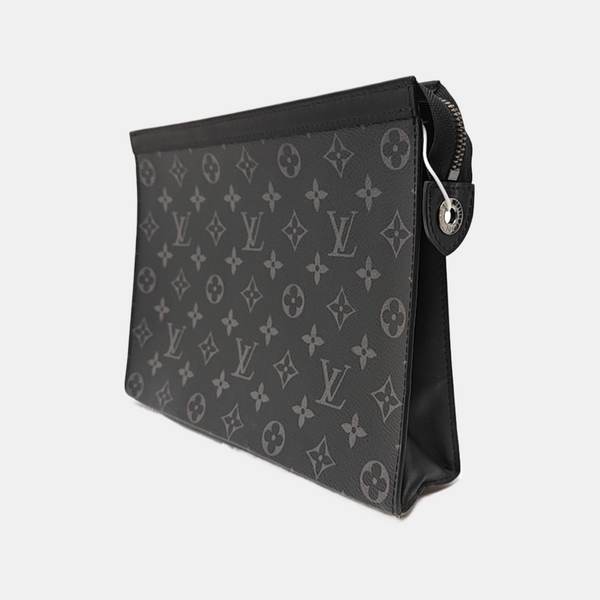 Pochette Voyag MM Monogram Coated Canvas Black
