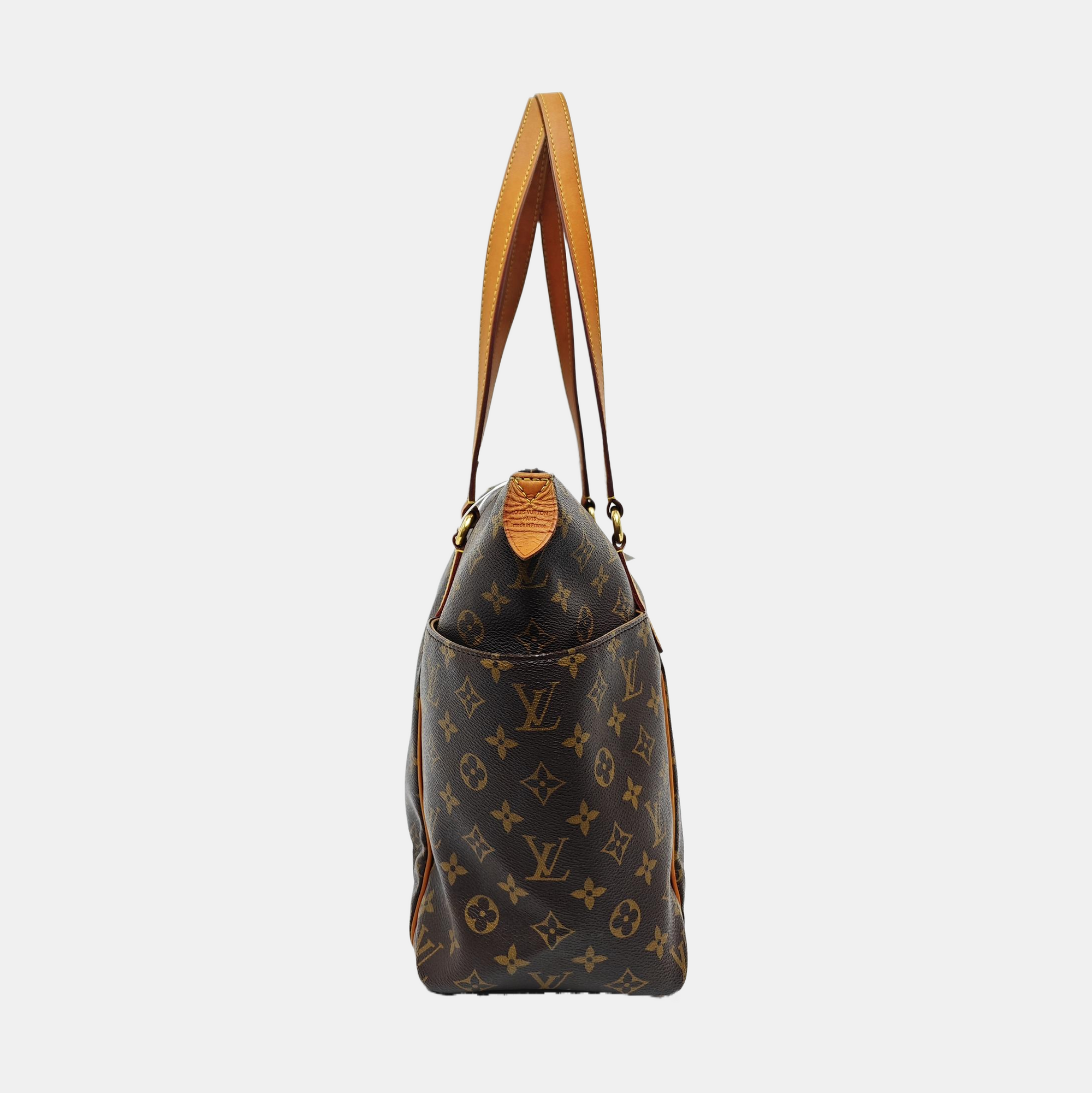 TOTALLY MM Monogram Coated Canvas Brown