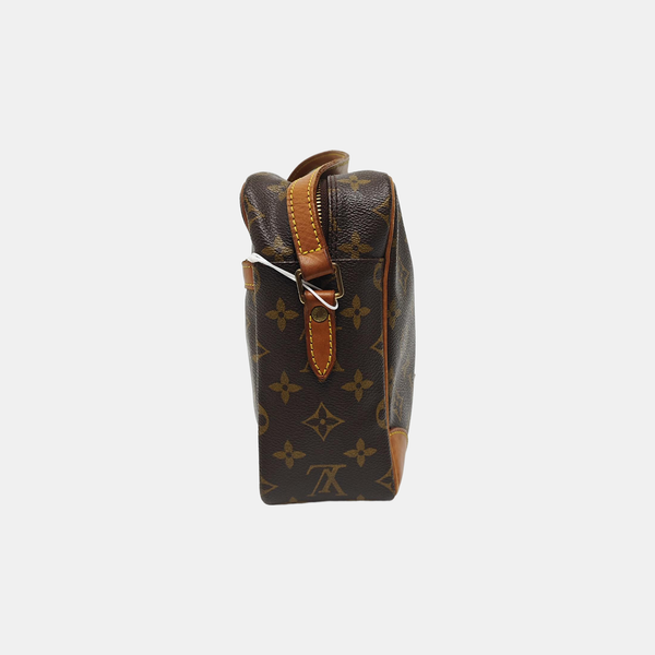 VINTAGE TROCADERO 30 Monogram Coated Canvas Brown