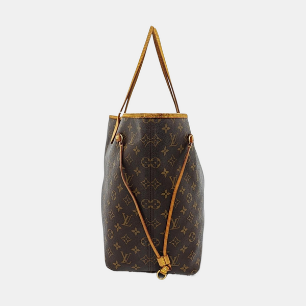 NEVERFULL GM Monogram Coated Canvas Brown