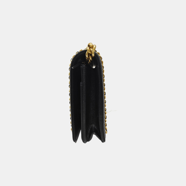 BOY CHANEL Mini Quilted Grained Calfskin Black