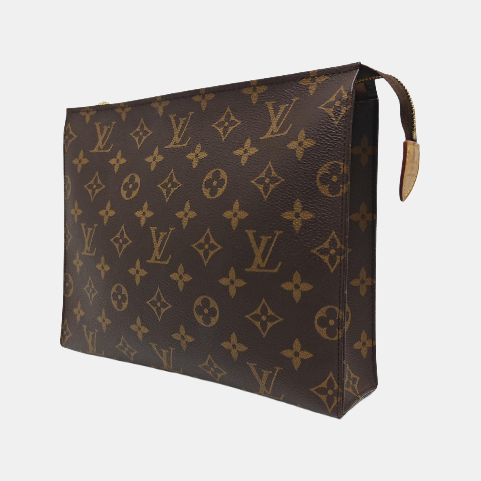 TOILET POCKET 26 Monogram Coated Canvas Brown