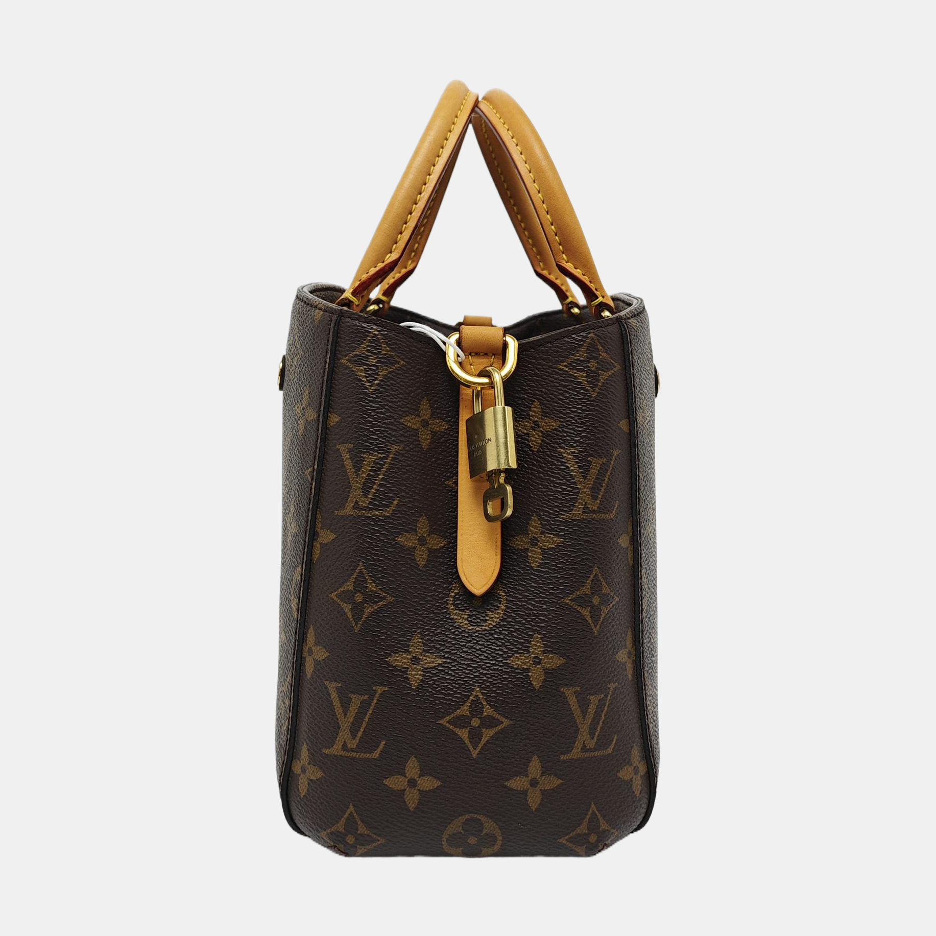 MONTAIGNE BB Monogram Coated Canvas Brown