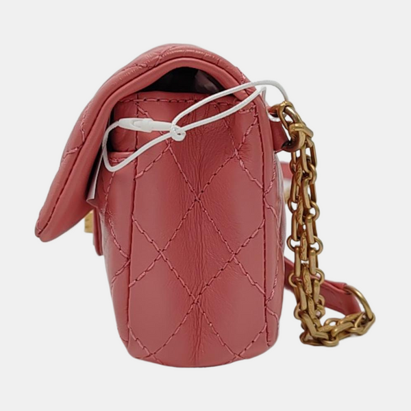 2.55 224 Quilted Calfskin Red