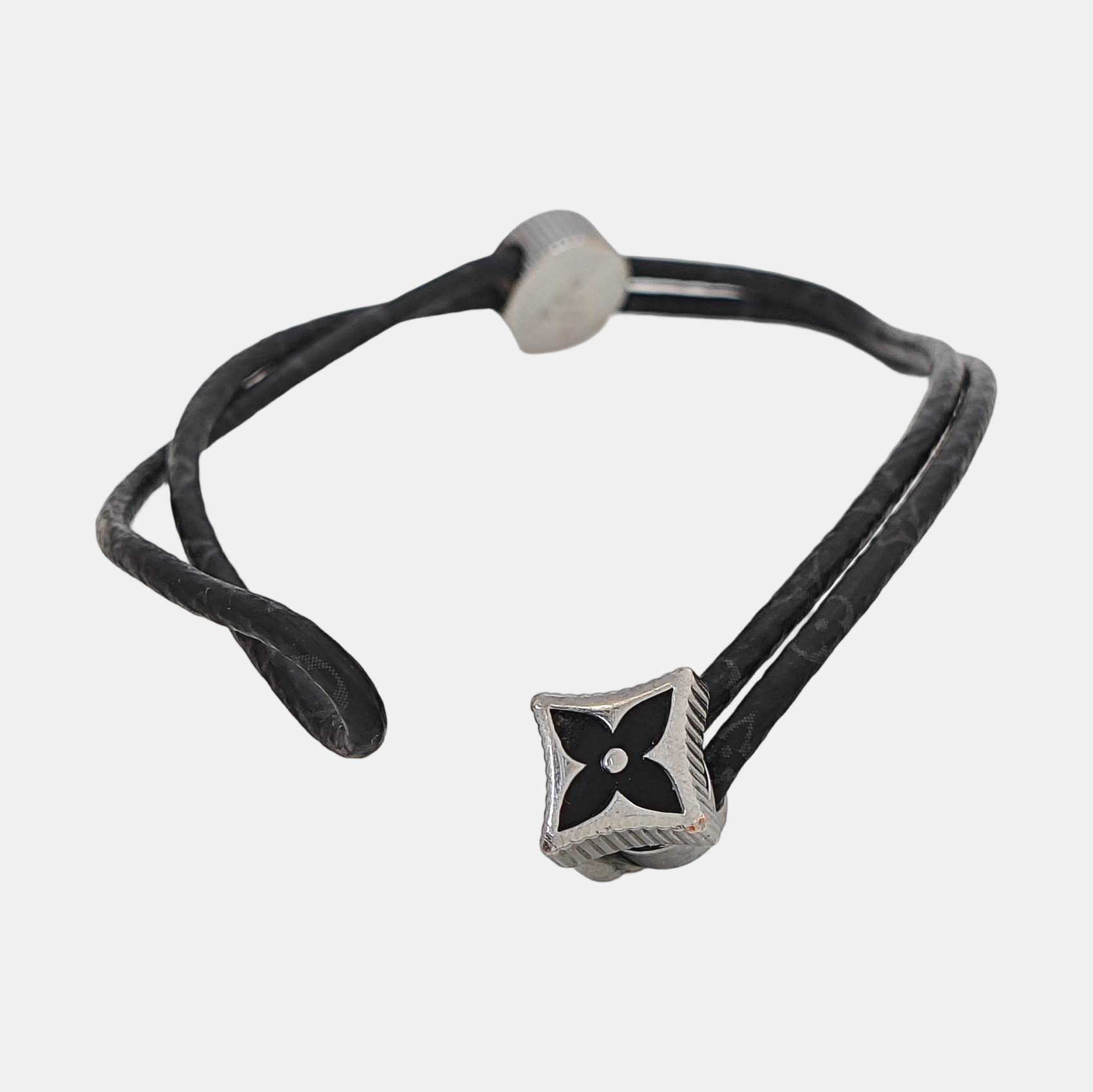 Coated Canvas Black Bangle