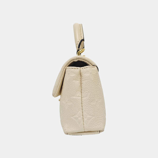 NANO MADELEINE Nano Monogram Calfskin Beige