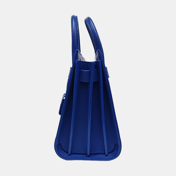 SAC DE JOUR Nano Calfskin Blue