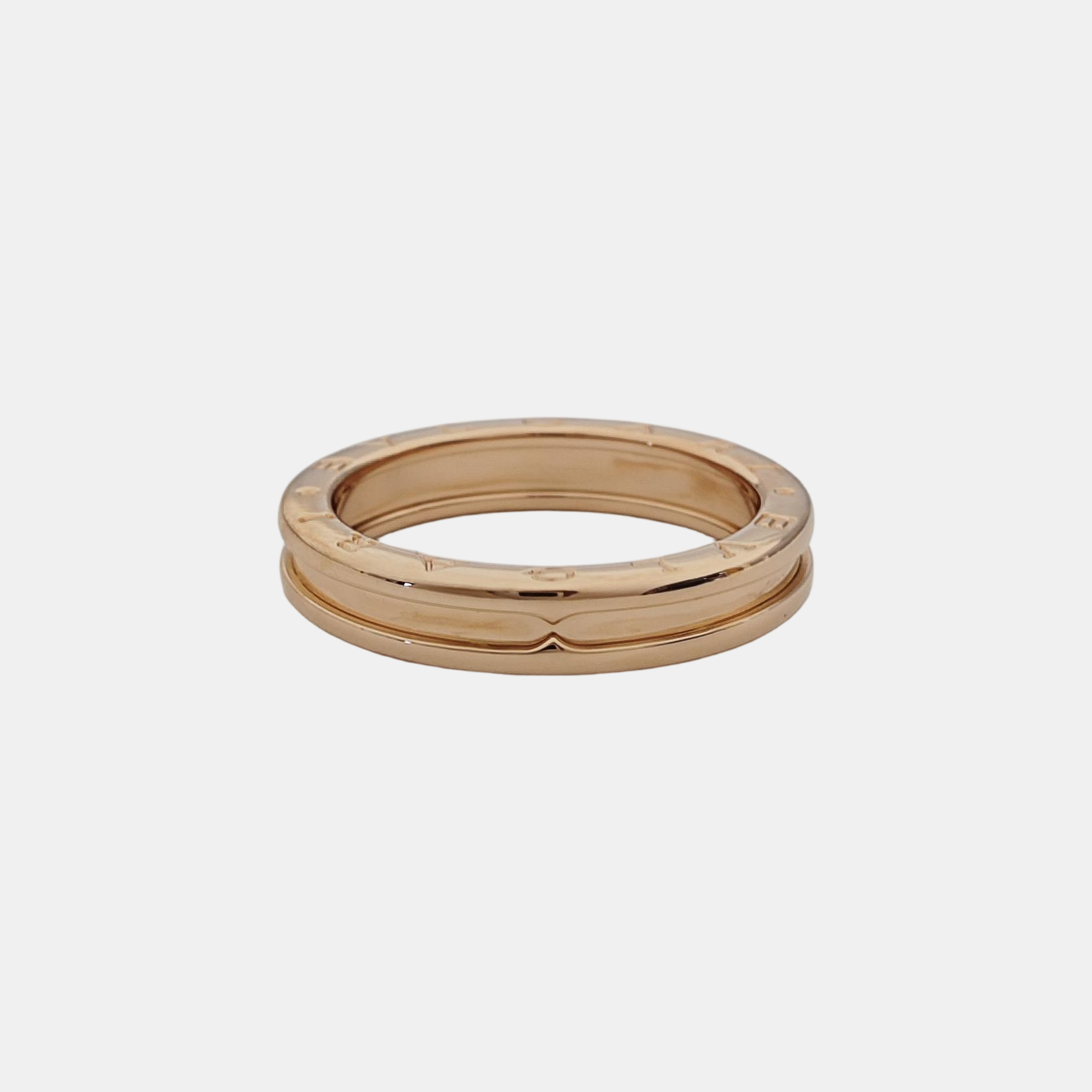 B.ZERO1 18k Rose Gold Ring EU 66