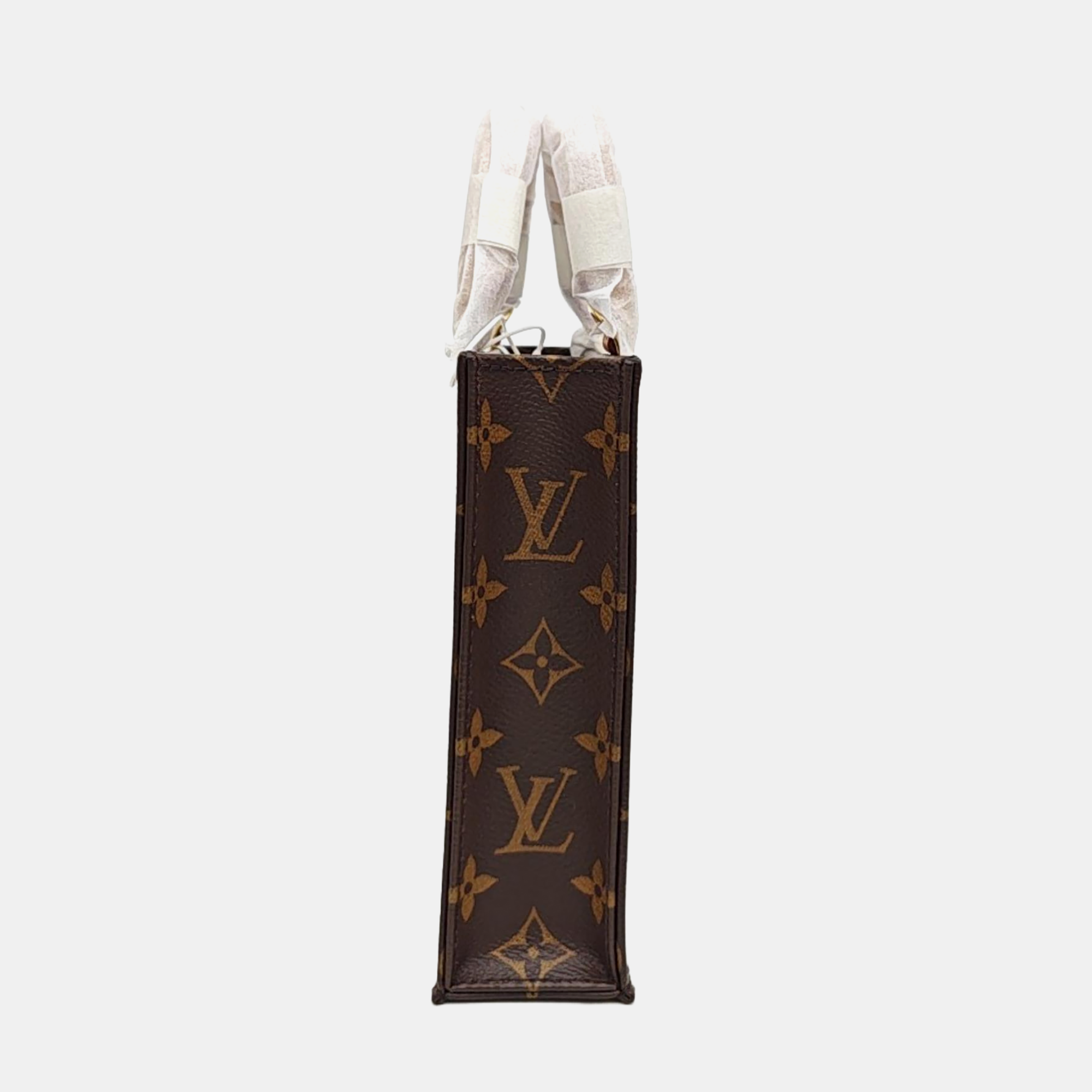 SAC PLAT Mini Monogram Coated Canvas Brown