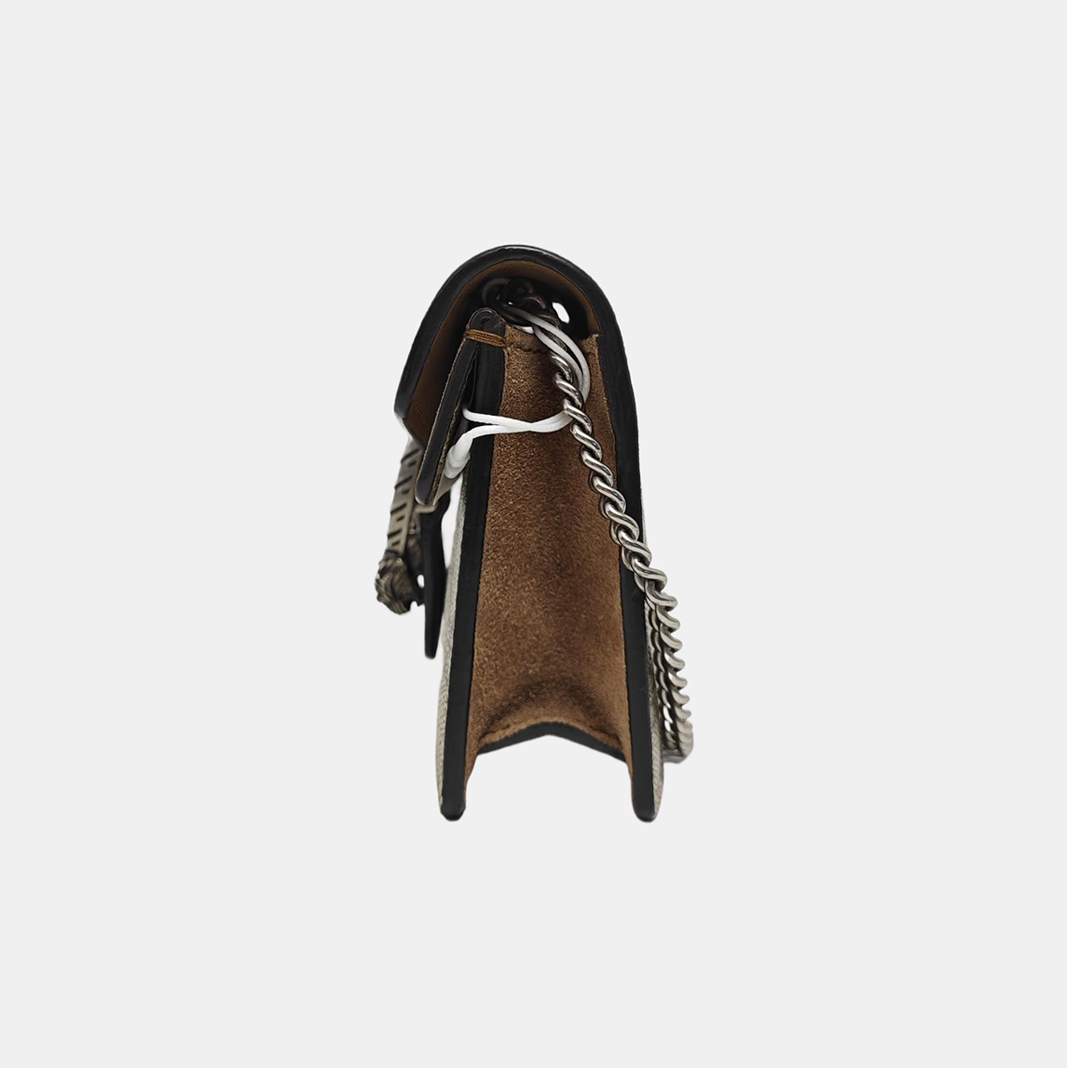 Dionysus Super Mini Monogram Coated Canvas Beige