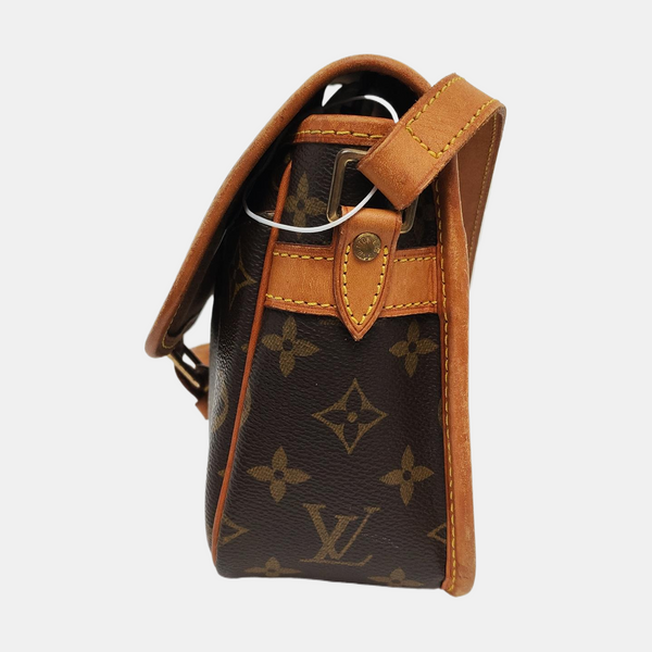 SOLOGNE PM Monogram Coated Canvas Brown