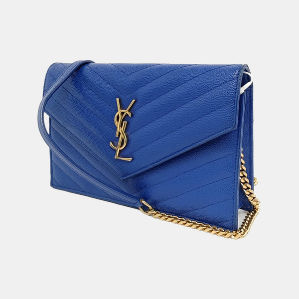 MONOGRAM WOC Chevron, Quilted Calfskin Blue