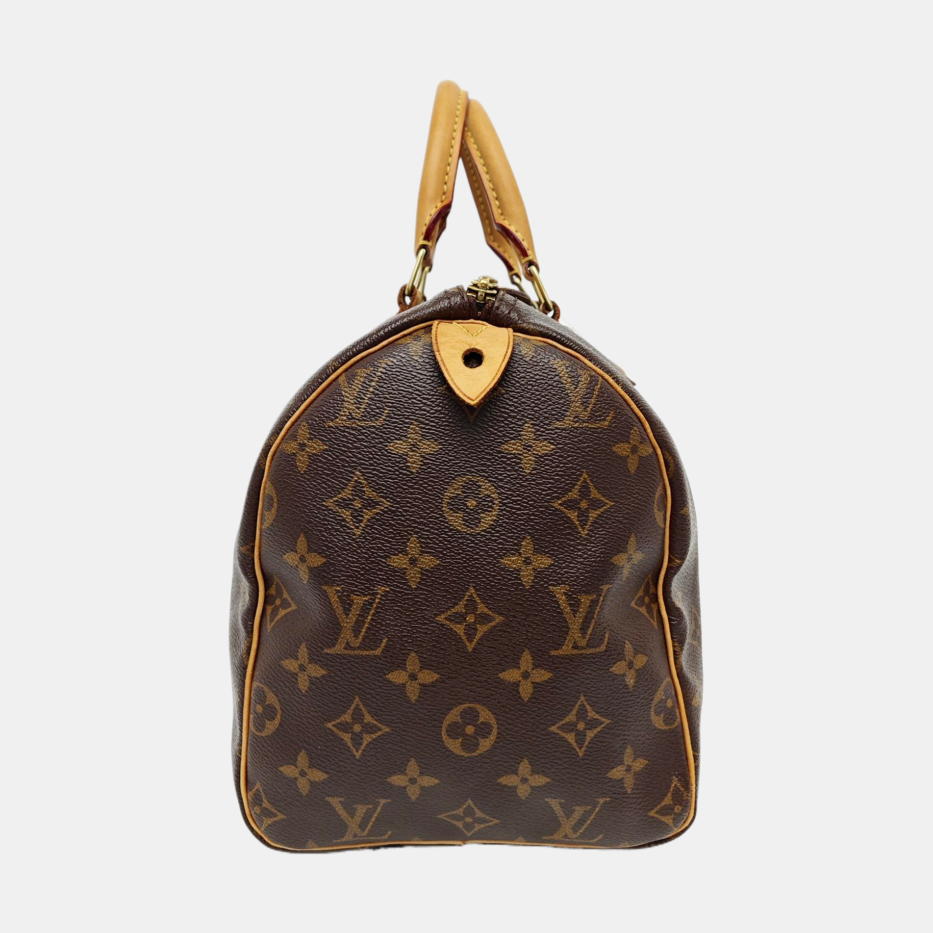 SPEEDY 30 Monogram Coated Canvas Brown