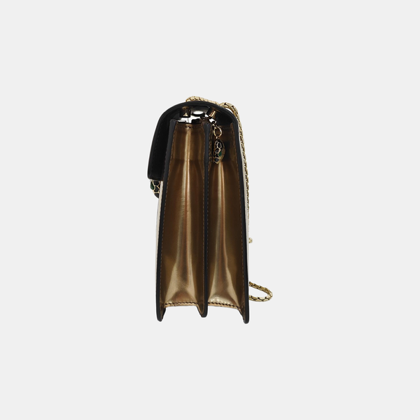 SERPENTI FOREVER Medium Calfskin Beige