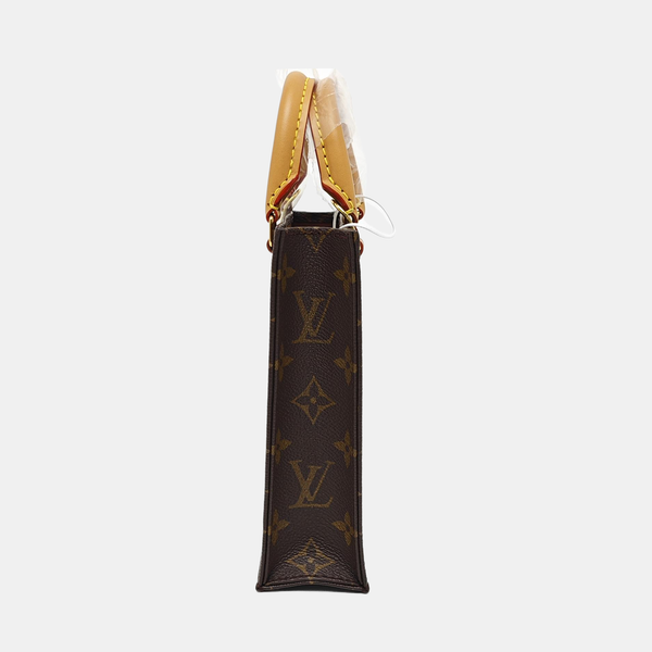 SAC PLAT Mini Monogram Coated Canvas Brown