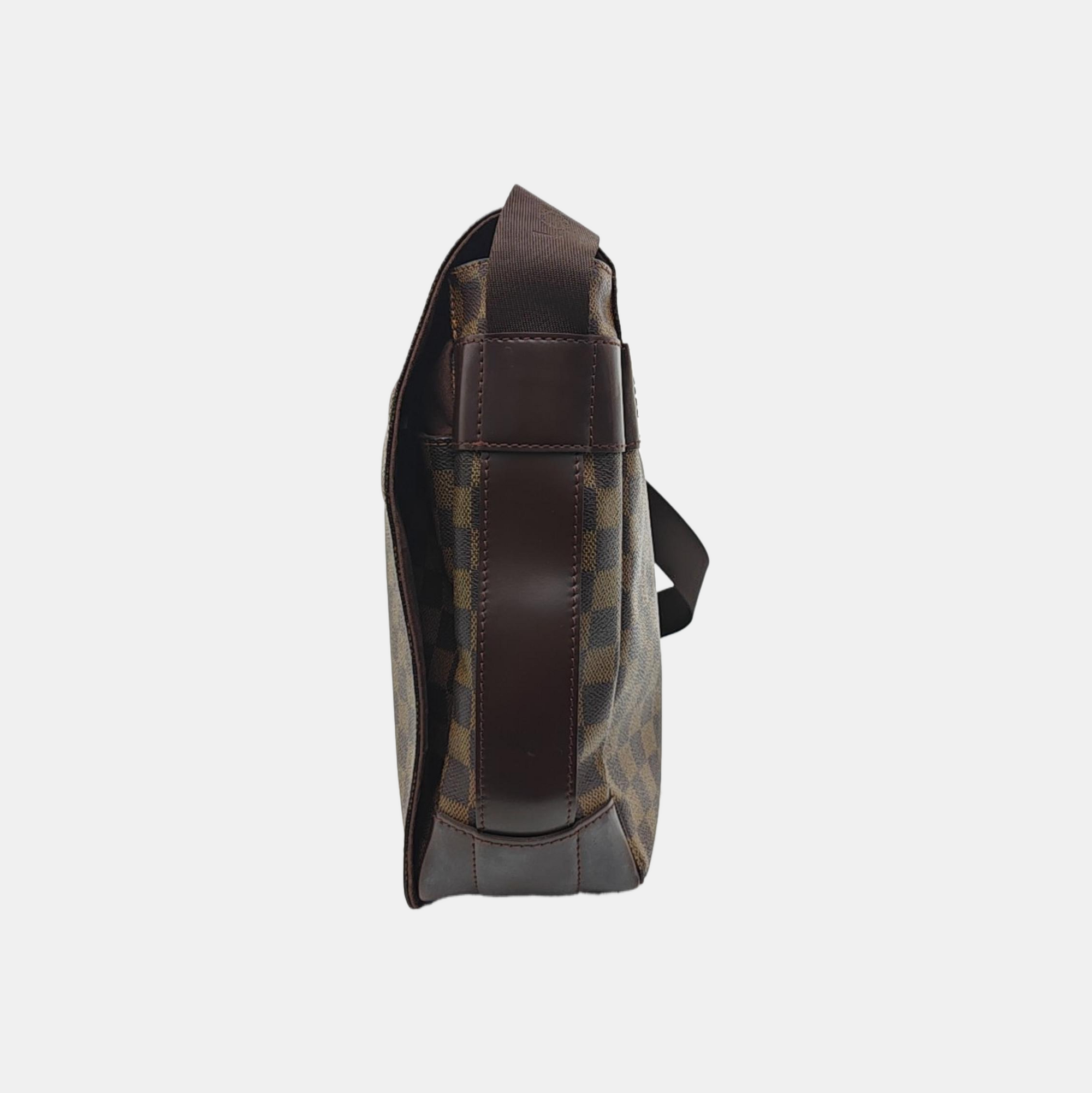 BASTILLE Damier Ebene Coated Canvas Brown