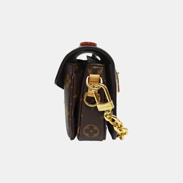 MÉTIS EAST WEST Monogram Coated Canvas Brown