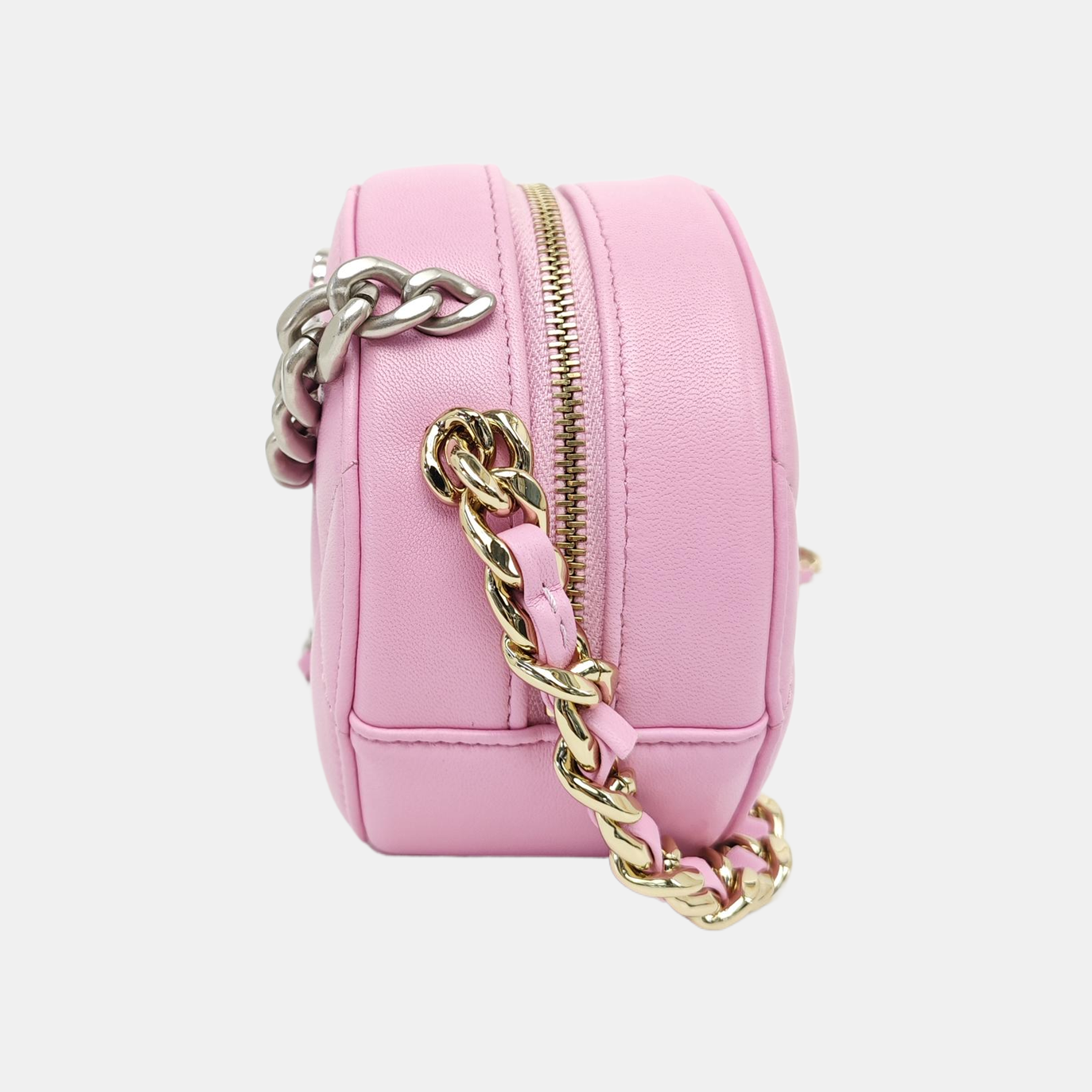 CHANEL 19 Small Quilted Lambskin Pink