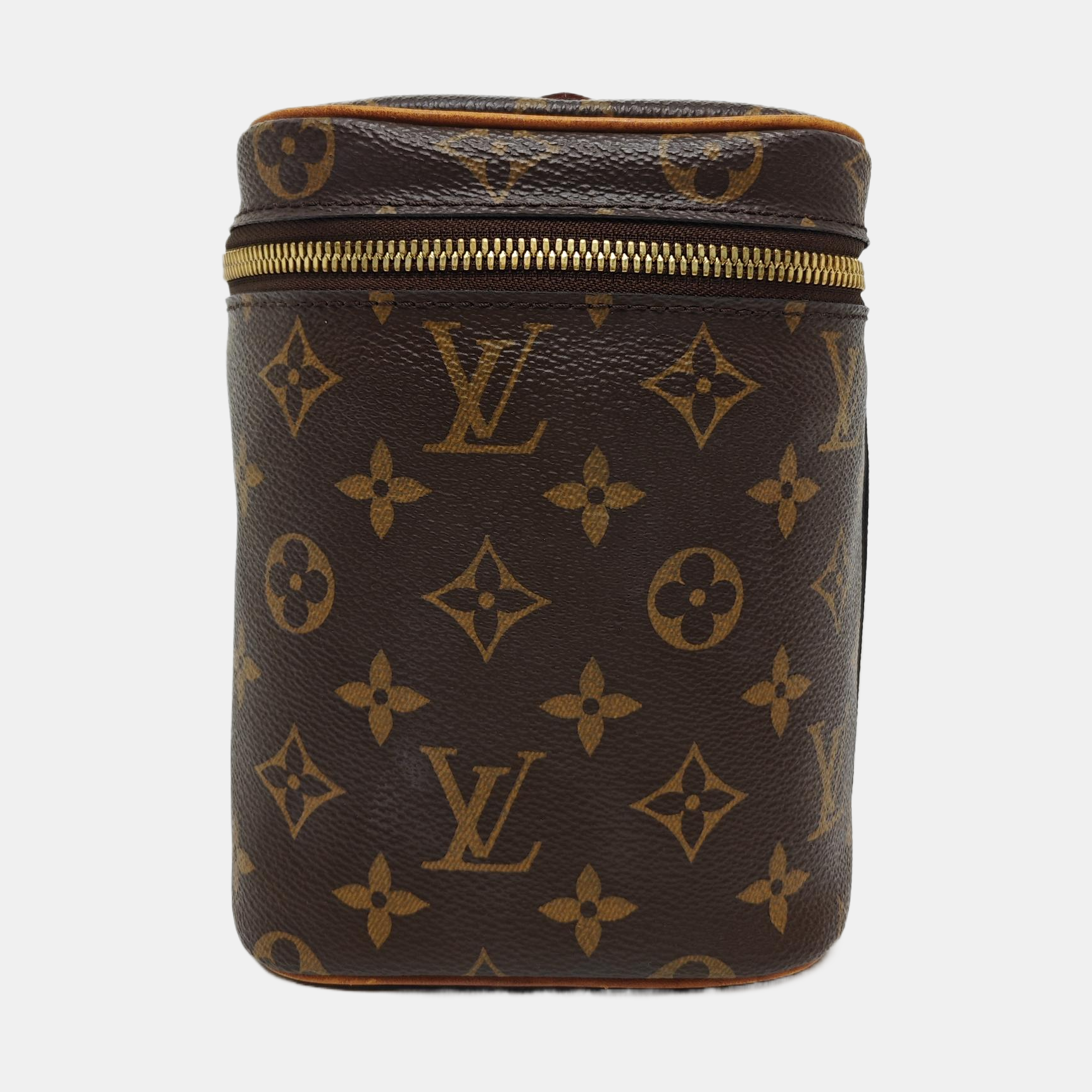 NICE BB Monogram Coated Canvas Brown