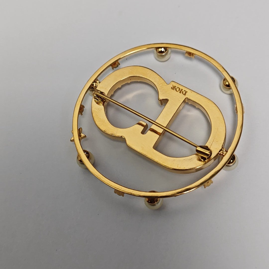 Clair D Lune Brass Gold Brooch