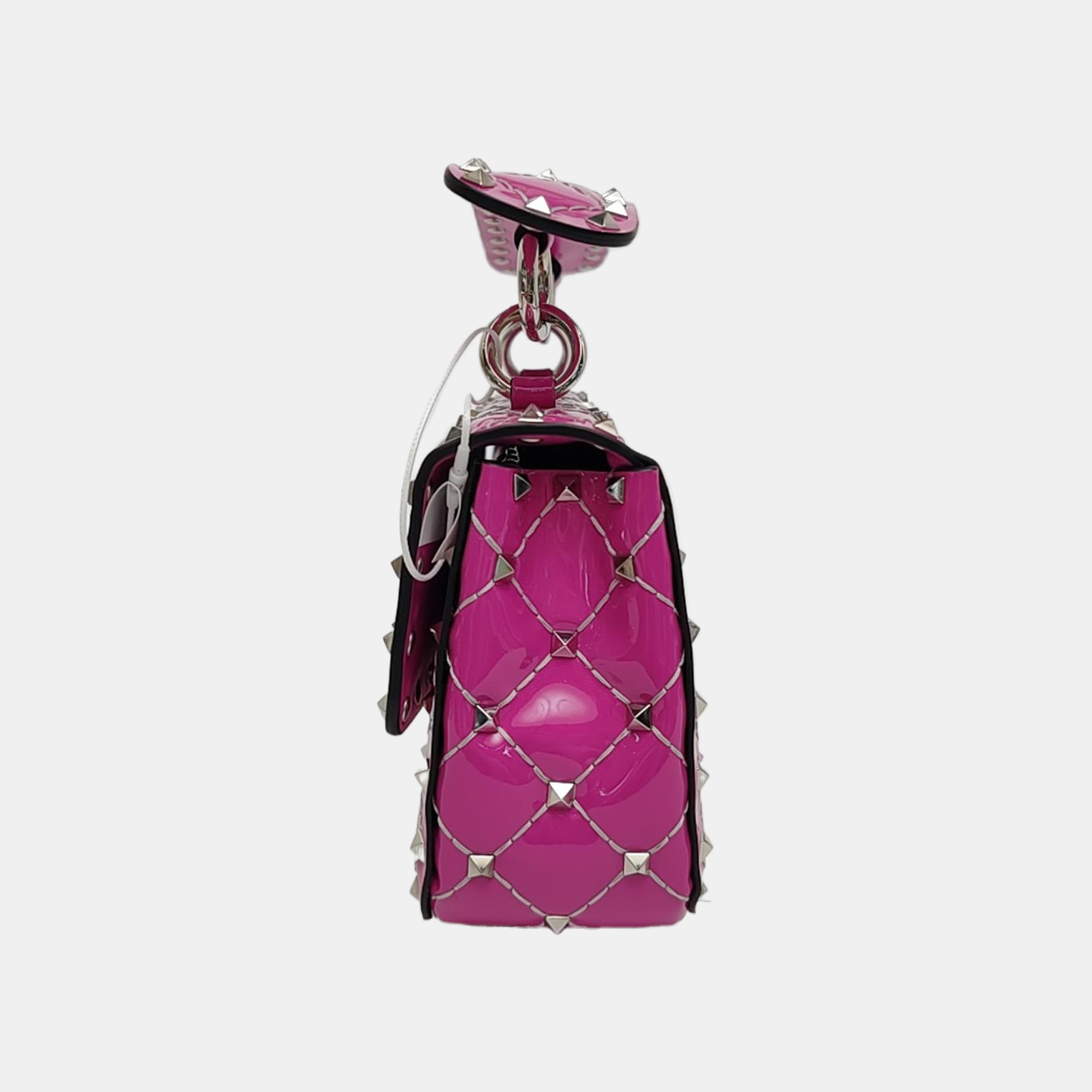 Spike Up Quilted Patent Leather Purple