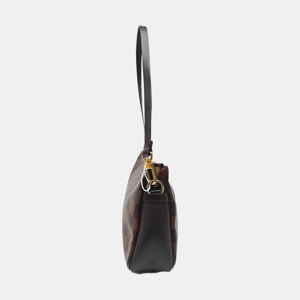 TROUSSE MAKE UP Damier Ebene Coated Canvas Brown