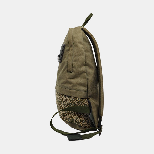 Monogram Fabric Backpack Green