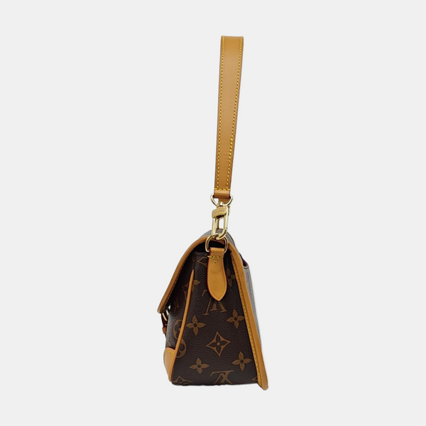 DIANE Monogram Coated Canvas Brown