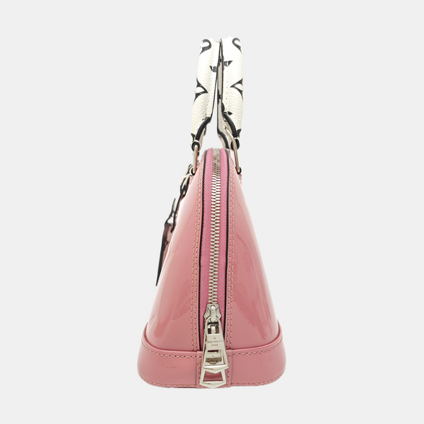 ALMA BB Monogram Patent Leather Pink