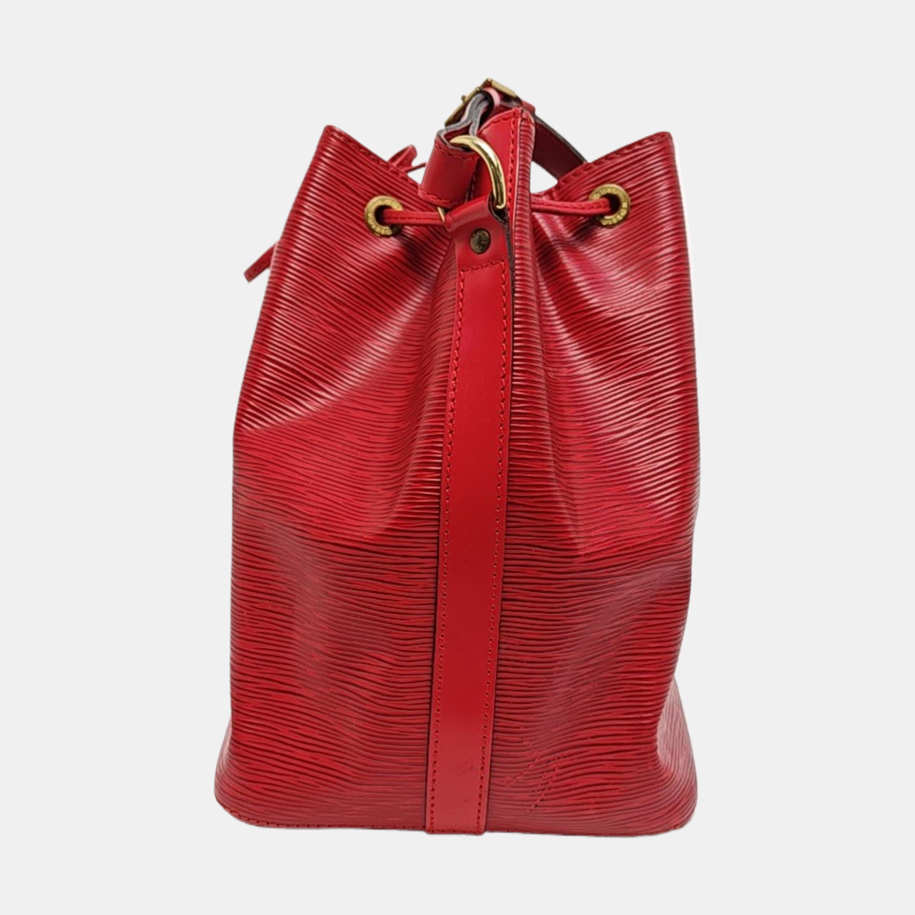Authenticated pre-owned  NÉONOÉ MM Epi Red - Bucket Bag at Looply