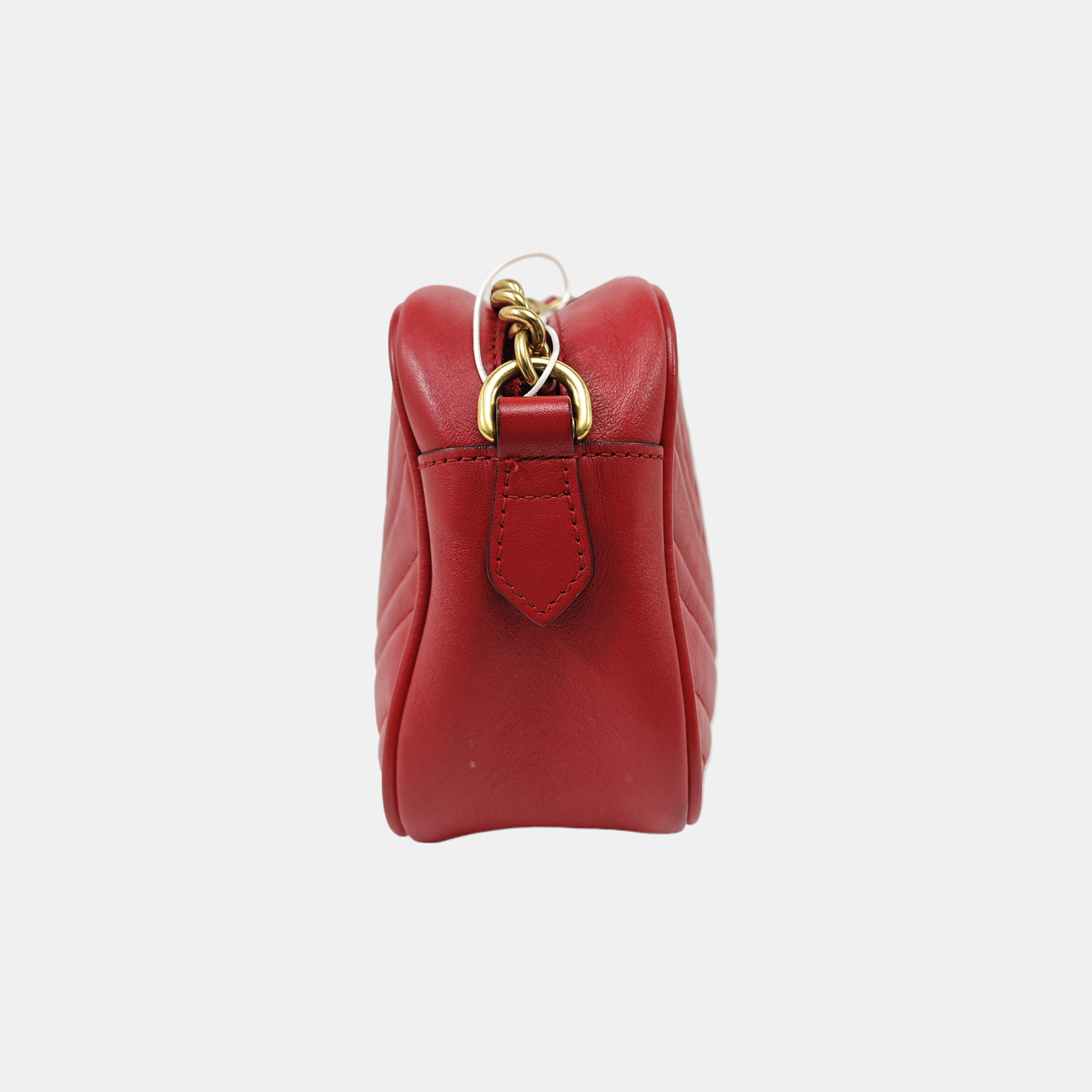 GG Marmont Small Quilted Calfskin Red