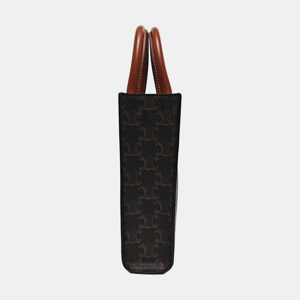 CABAS CELINE Mini Coated Canvas Brown