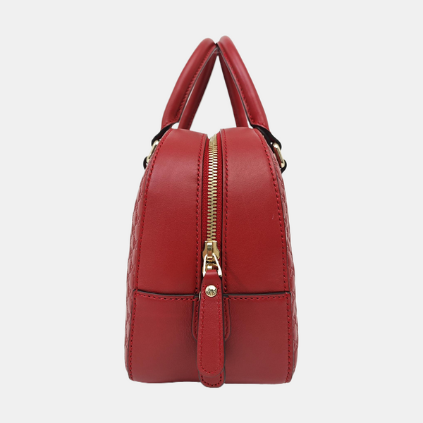 Microguccissima Monogram Calfskin Red