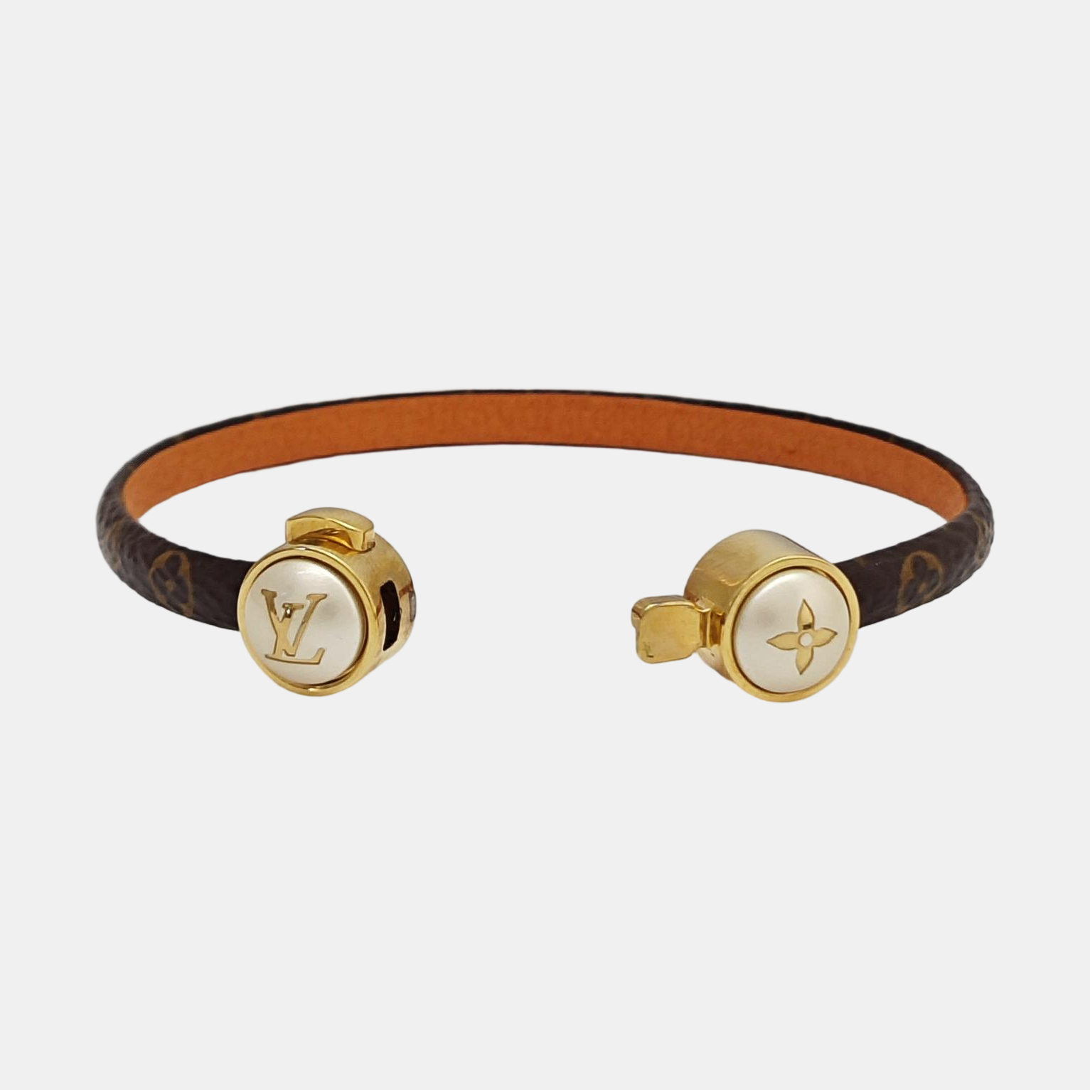 HISTORIC MINI MONOGRAM Metal Brown Bangle