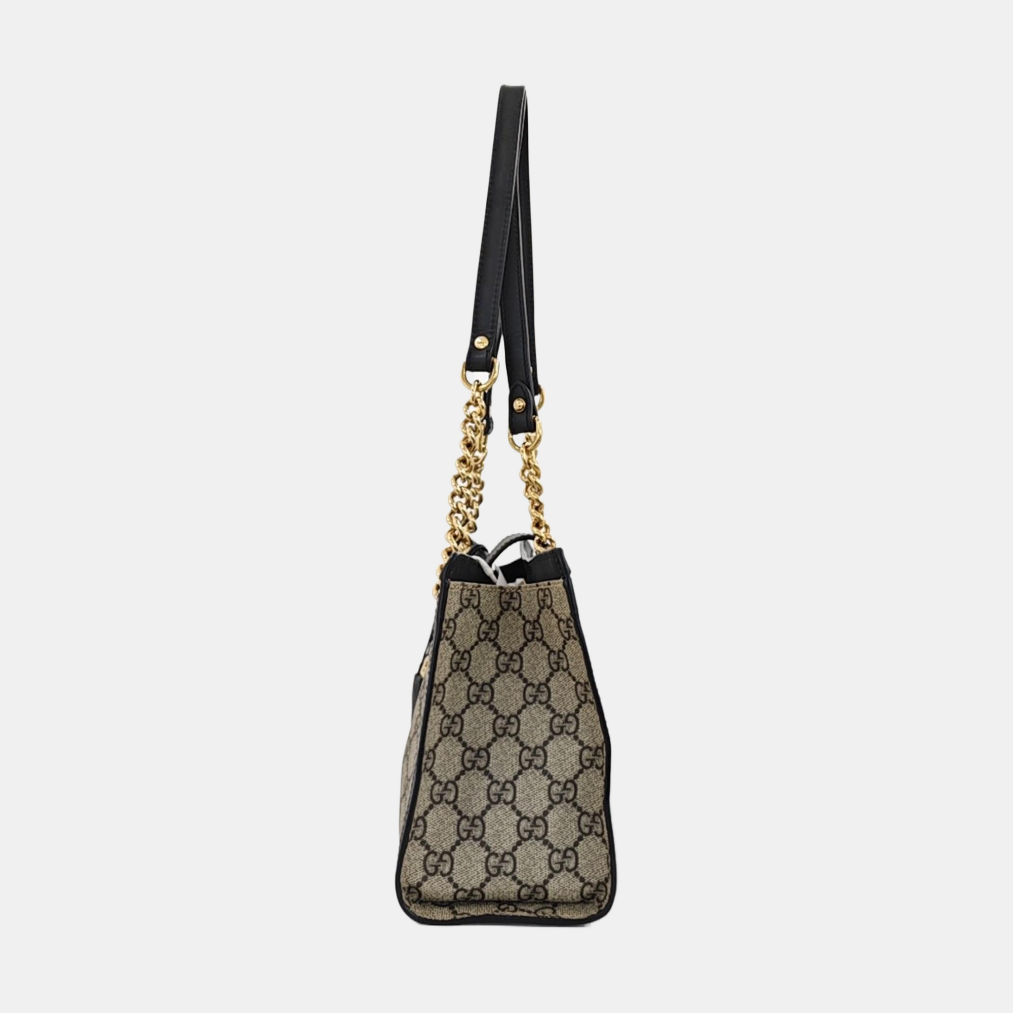 Padlock Small Monogram Coated Canvas Beige