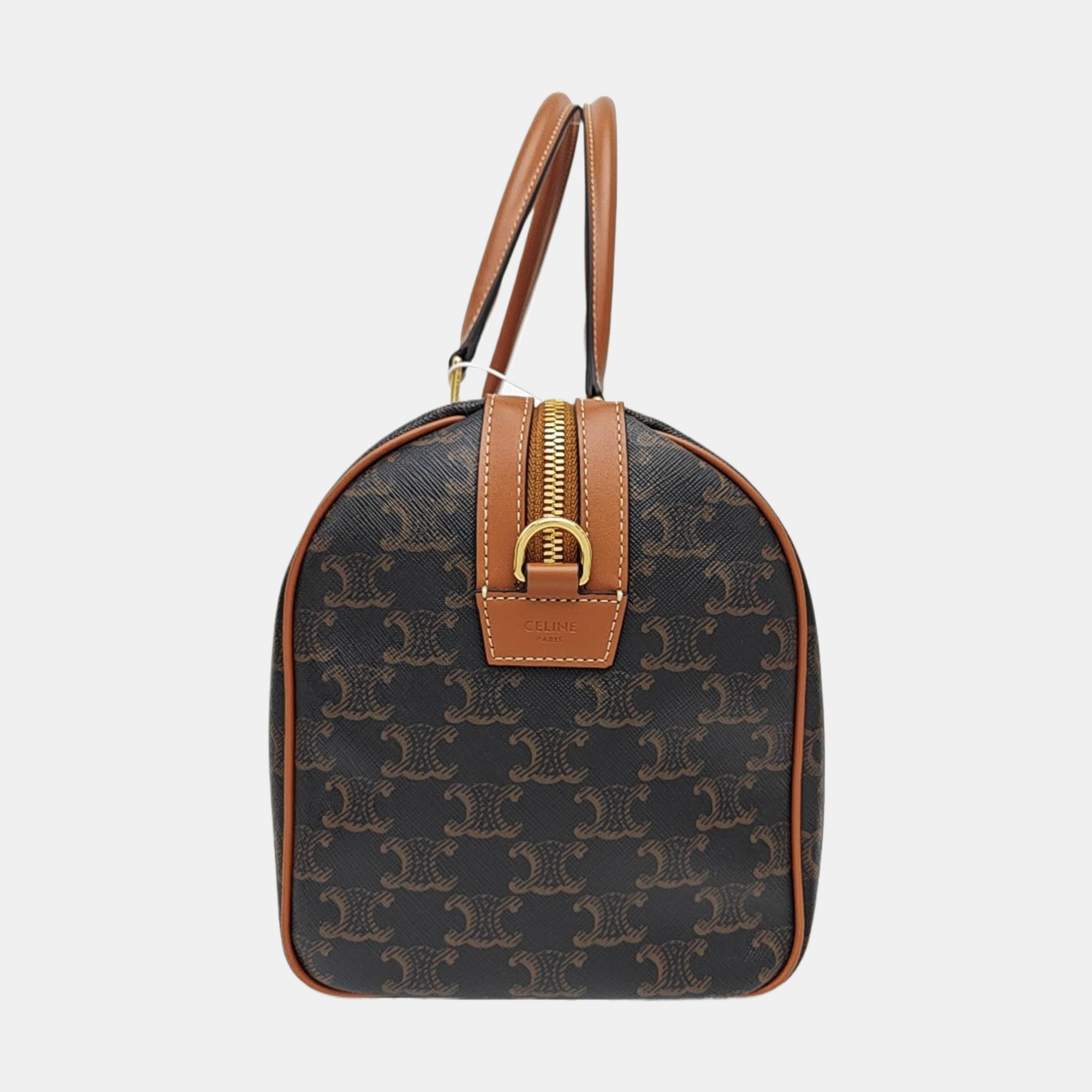 Coated Canvas Shoulder Bag Black
