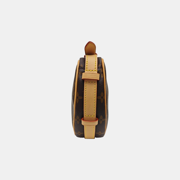 CROISSANT Monogram Coated Canvas Brown