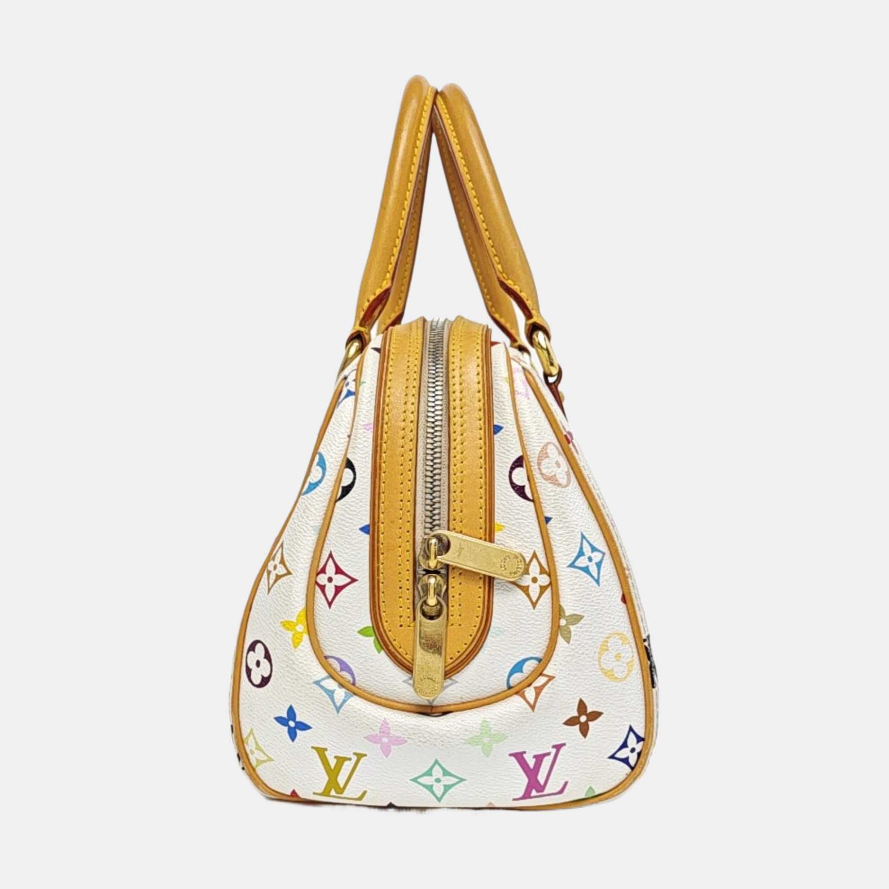 LV × TM PRISCILLA Monogram Coated Canvas White