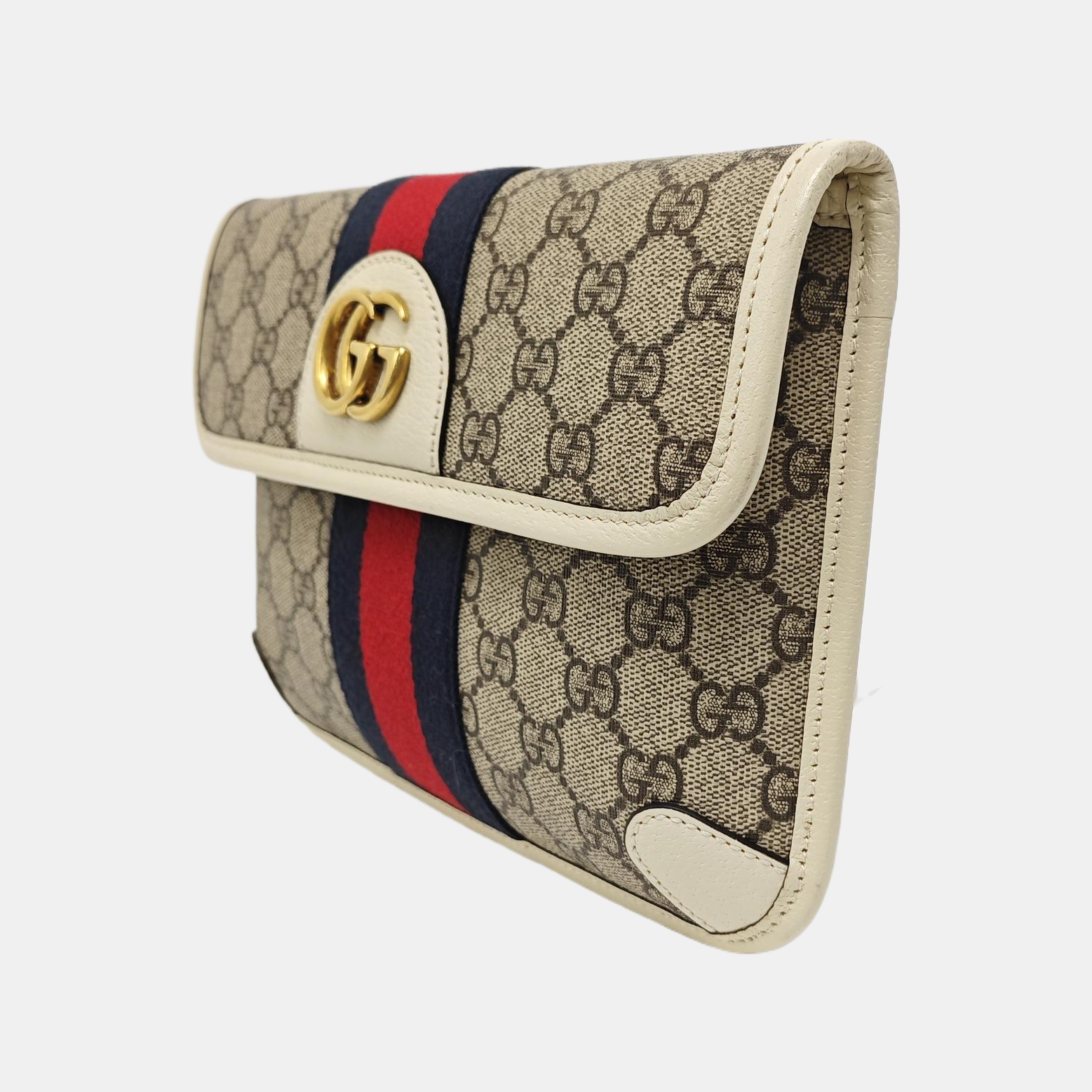 Ophidia Mini Monogram Coated Canvas Beige