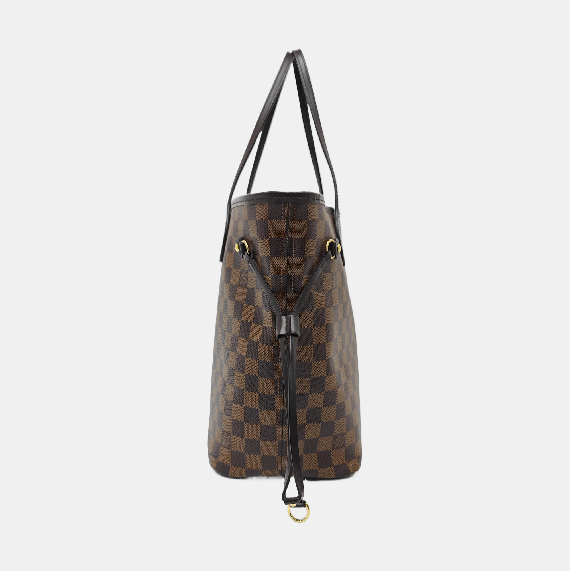 NEVERFULL MM Damier Ebene Coated Canvas Brown