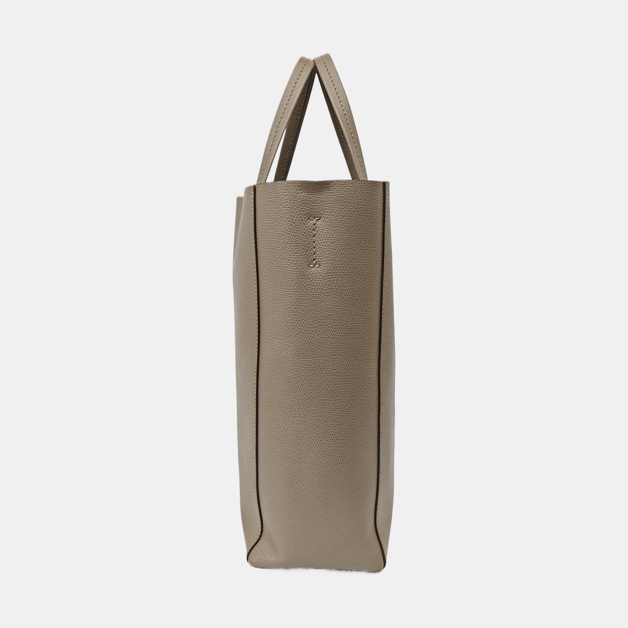VERTICAL CABAS Mini Calfskin Gray