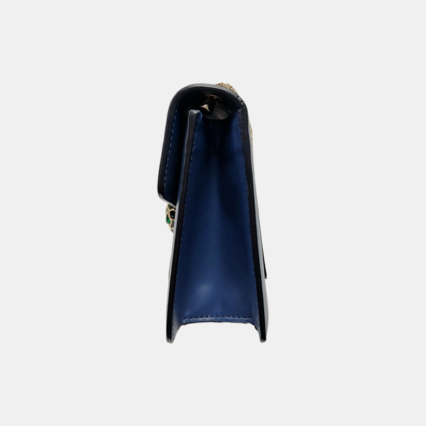 SERPENTI FOREVER Small Quilted Calfskin Blue