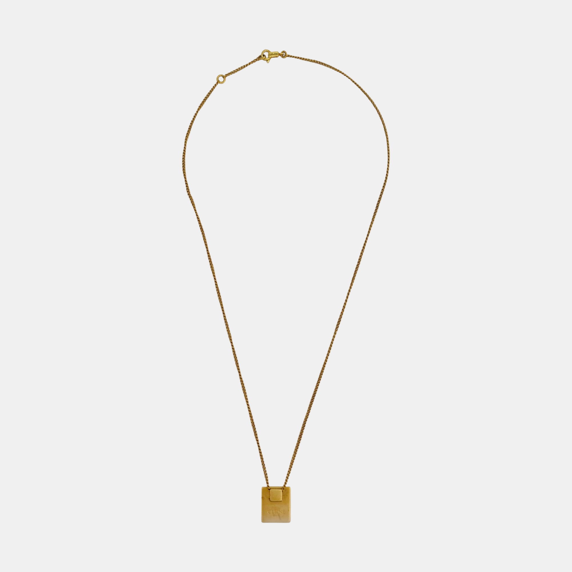 ALPHABET Brass Gold Necklace