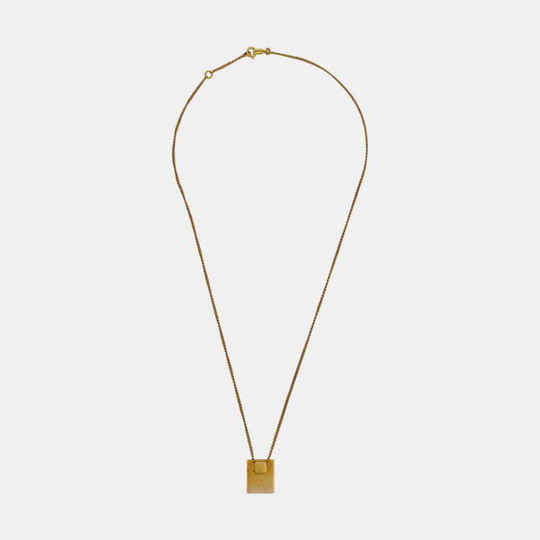 ALPHABET Brass Gold Necklace