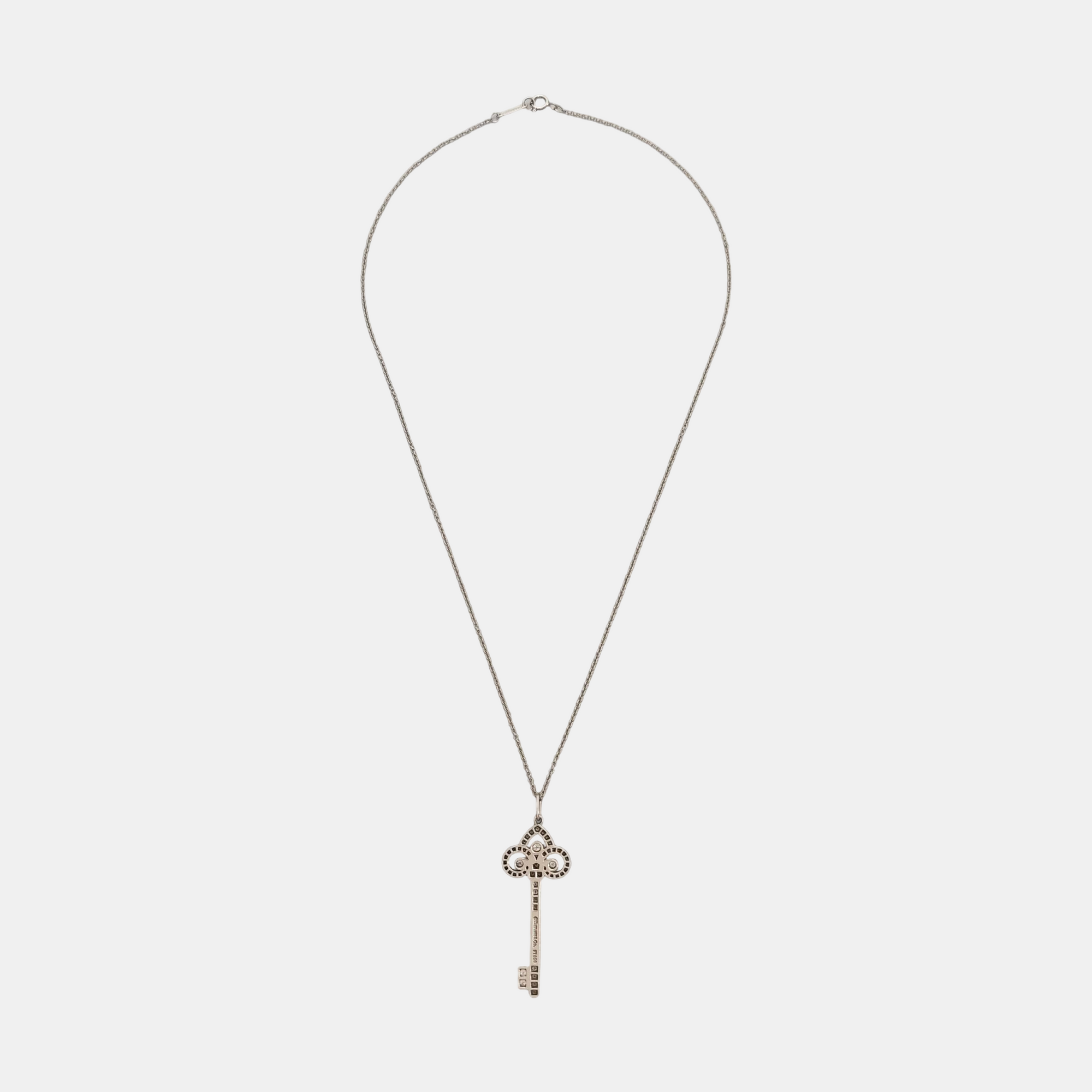 Tiffany Keys Platinum 950 Silver Necklace