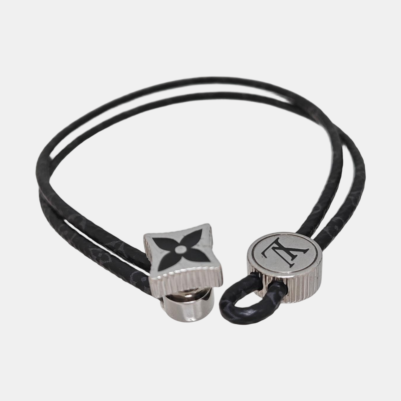 Coated Canvas Black Bangle